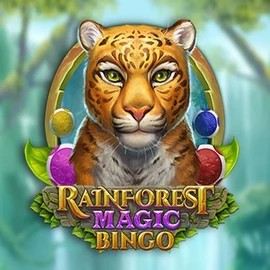 Rainforest Magic Bingo slot logo by Play'n GO at Oranje Palace Casino